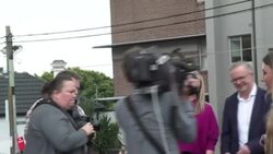 CLEAN : Australia opposition leader Albanese votes, speaks of unity in federal election (2) News Clip