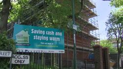 Construction on a Eco friendly social housing project News Clip