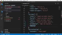 Complete Git Guide: Understand and Master Git and GitHub - Preparing the React Application for Publishing to the GitHub Pages Instructional Video