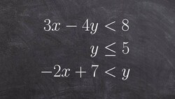 Learn how to graph a system of three linear inequalities Instructional Video