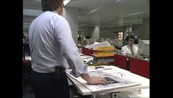 The Sun newspaper offices creating Diana headlines News Clip