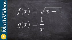 Learn How to Write the Domain from the Composition of Two Functions Instructional Video