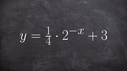 Learn how to find sketch the graph of an exponential functions Instructional Video