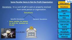 Accounting Treatment of Peculiar Items in Nonprofit Organizations Instructional Video