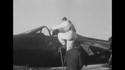 Jet pilot Neville Duke attempts speed record in Hawker Hunter plane News Clip
