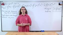 Moment of Inertia Introduction and Rotational Kinetic Energy Derivation Instructional Video