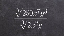 Dividing two radical expressions together by dividing them first Instructional Video