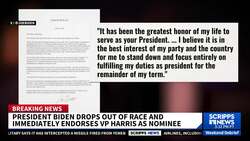 President Biden ends reelection bid, endorses Harris for the 2024 presidential race News Clip