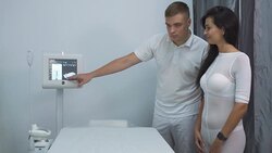 Beautiful girl in massage salon Stock Footage