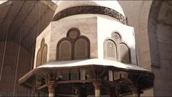 Egypt, Cairo - Mosque and Madrasa of Sultan Hassan - Abultion Fountain Stock Footage