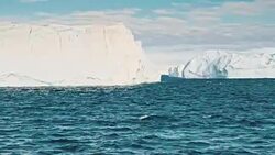 Arctic ocean landscape Stock Footage