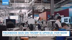 Facebook's Oversight Board Upholds Trump Ban, For Now News Clip