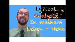 In meinem Leben - Nena: Lyrical Analysis - German Learning Tips #19 - Deutsch lernen Instructional Video