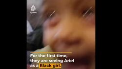 Parents post reactions of their kids to Black 'Little Mermaid’ News Clip
