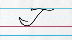 Uppercase Cursive Letter T Instructional Video
