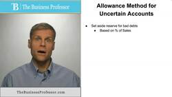Allowance Method for Uncertain Accounts in Financial Statements Instructional Video