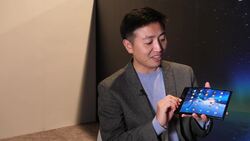 First foldable smartphone is shown at CES Las Vegas Instructional Video