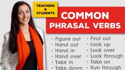 20 COMMON English Phrasal Verbs for Students & Teachers Instructional Video