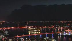 Huge thunderstorm rolls in off Miami coast News Clip