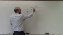 How to determine the height of a figure using a 45 45 90 triangle ex Instructional Video