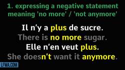French Made Easy: when to pronounce the "S" at the end of "PLUS"? Instructional Video