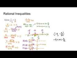 Rational Inequalities Instructional Video