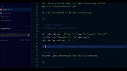 JavaScript Mastery from Zero to Hero - Prepare for Coding Interviews - Example 2 - What Is Splice in JavaScript Instructional Video