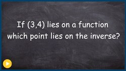 Point that lies on an invertible function Instructional Video
