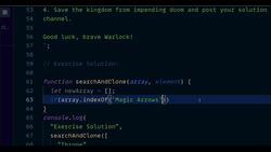 JavaScript Mastery from Zero to Hero - Prepare for Coding Interviews - Solution - Search for Game Items and Clone Array Instructional Video
