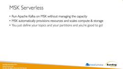 AWS Certified Data Analytics Specialty 2021 – Hands-On - MSK Serverless Instructional Video