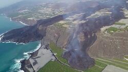 Drone footage shows 2nd lava stream from La Palma volcano News Clip