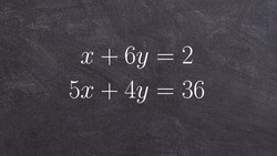 Math tutorial for solving systems of equations using substitution Instructional Video