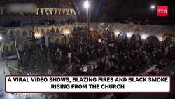 Easter Chaos In Greece: Fires & Flames Erupt Outside Athens Church During Celebration | WATCH News Clip