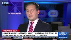 Stock market tumbles again days after Trump tariff announcement News Clip