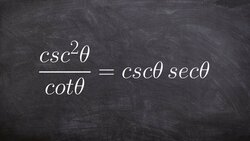 Verifying trigonometric identities by multiplying by the reciprocal Instructional Video