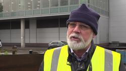 Border force hold a picket line at Gatwick Airport News Clip