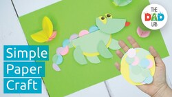 DIY Craft: 3D Paper Chameleon Instructional Video