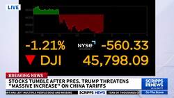 Wall Street drops to its worst day since April after Trump's threats of tariffs shatter its calm News Clip