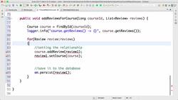 Master Hibernate and JPA with Spring Boot in 100 Steps - Step 32 - ManyToOne Mapping - Generalizing Insert Reviews Instructional Video