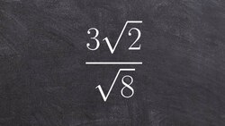 Learn to rationalize the denominator by simplifying the radical first Instructional Video