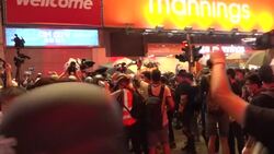 Hong Kong riot police surround protesters News Clip