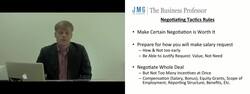 Job Negotiation Tips & Tactics Instructional Video
