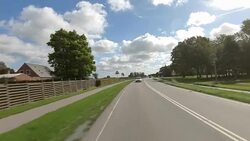 Denmark XII synched series rear driving studio process plate background Stock Footage