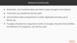 C++ Standard Template Library in Practice - Replacing and Transforming - equals Instructional Video