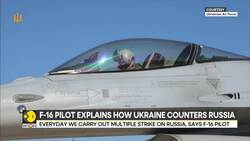 Ukrainian f-16 pilot discusses strategy and mission insights while battling Russia News Clip