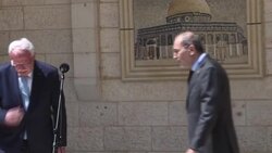 CLEAN : Jordanian FM holds press conference with Palestinian counterpart in Ramallah News Clip