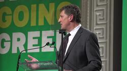 Eamon Ryan speech at the Green party's pre-election conference News Clip
