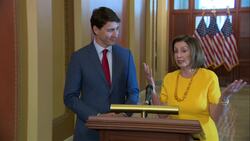 Speaker Pelosi greets PM Trudeau, settle NBA wager Instructional Video