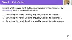 Exploring Golding's message about human behaviour in 'Lord of the Flies' Instructional Video