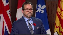 Bloc leader Blanchet on Trudeau's trip to Washington News Clip